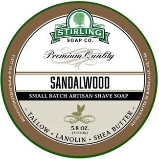 Savon à raser au bois de santal 170 ml - Stirling